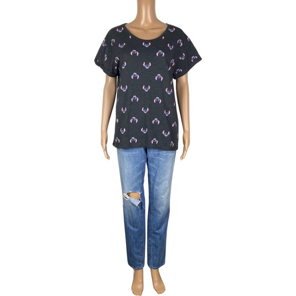 Disney Lilo and Stitch Grey T-Shirt Top Size Kids XL - Picture 6 of 6